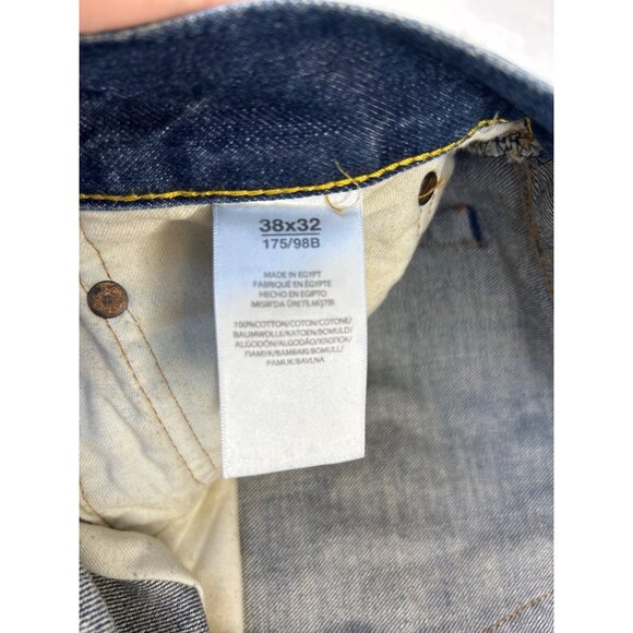 Polo Ralph Lauren Embroidered Skulls Denim Jeans Sullivan Slim Men’s 38x32 Y2K - Picture 10 of 16